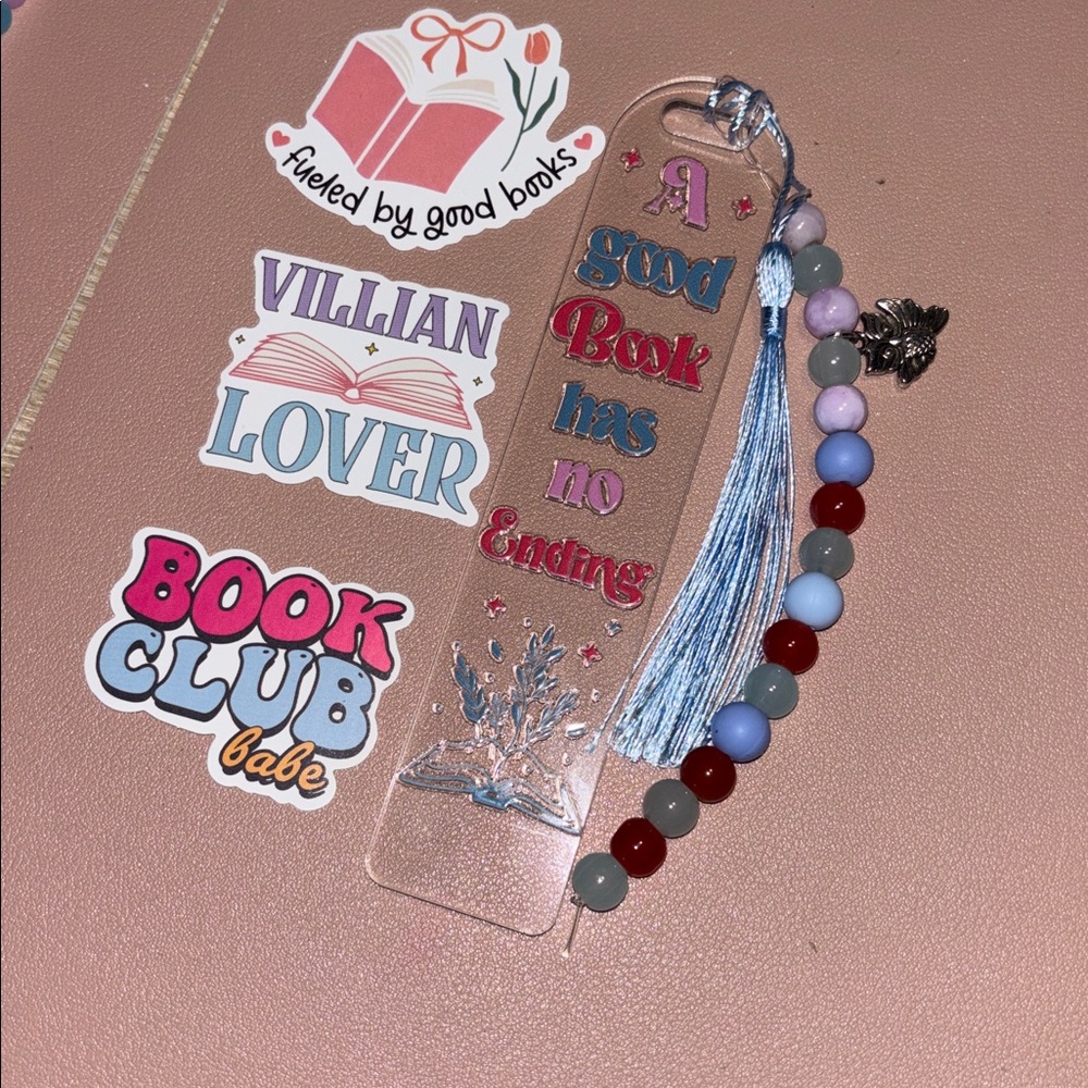 A good book has no ending handcrafted bookmark🦉 - Picture 2 of 2
